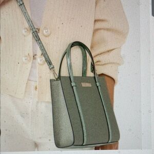 Kate spade sparkle Green 2 way wear Handbag- nwt